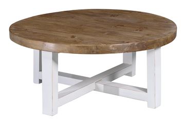 Ticino Sofabord Ø105 cm - Vintage Hvid